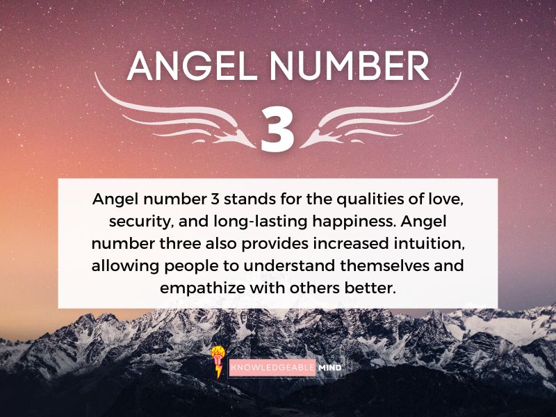 Angel number 3 meaning