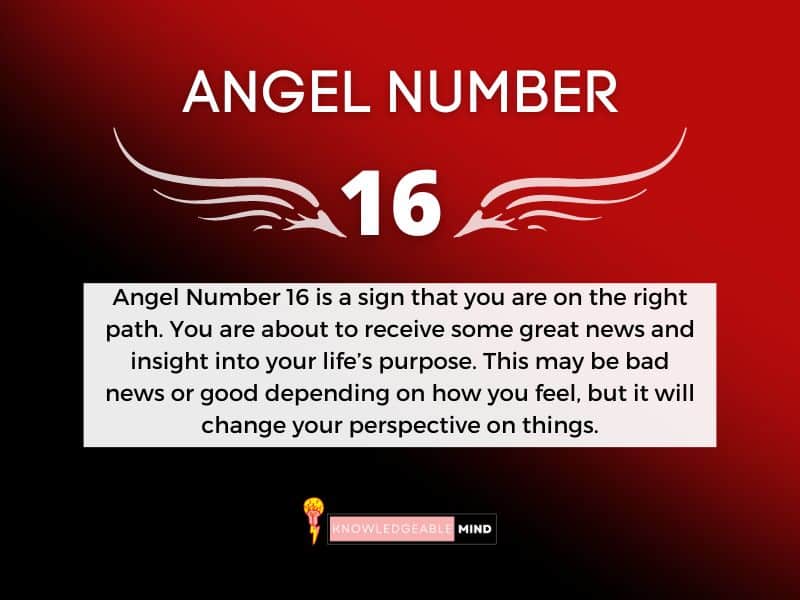 Angel Number 16 meaning