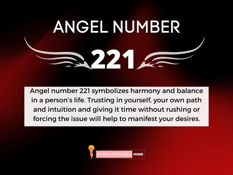 Angel Number 221 meaning