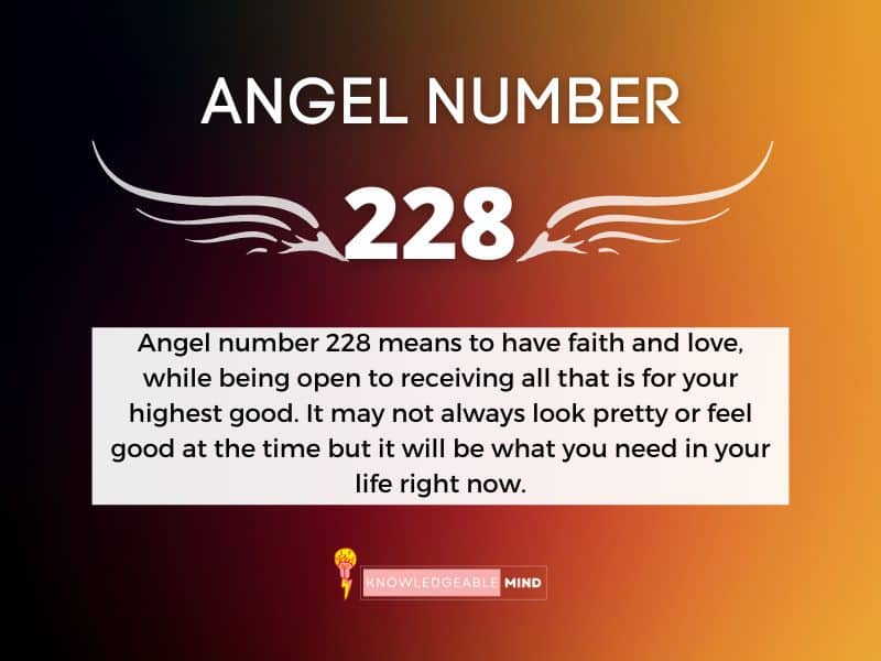 Angel Number 228 meaning